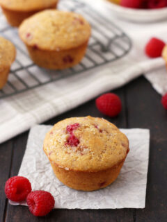Raspberry Lemon Corn Muffins Pic