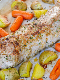 Rosemary Pork Tenderloin Sheet Pan Dinner Image