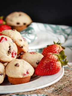 Mini Strawberry Chocolate Chip Muffins Image