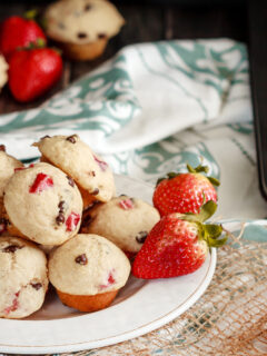 Mini Strawberry Chocolate Chip Muffins Photo