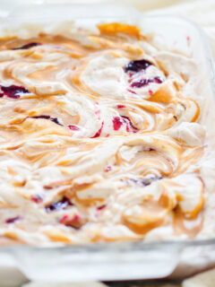 No Churn Peanut Butter & Jelly Ice Cream Picture