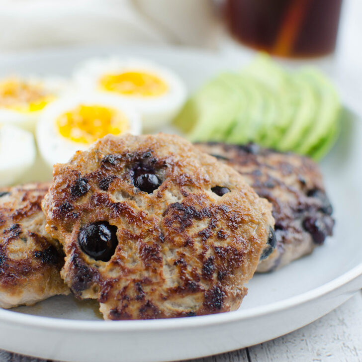 Paleo Maple Blueberry Turkey Breakfast Sausage Photo