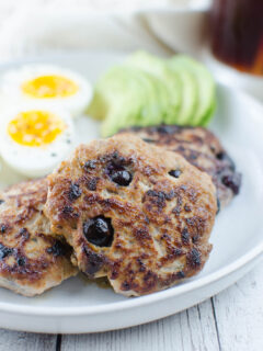 Paleo Maple Blueberry Turkey Breakfast Sausage Picture