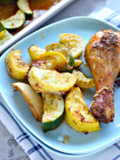 Sheet Pan Chicken and Squash Dinner Image