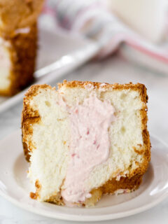 Strawberry Cream Angel Cake Image