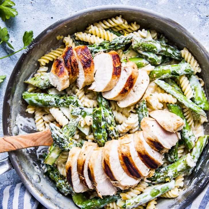 Chicken Asparagus Pasta Photo
