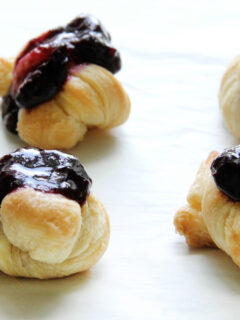 Easy Puff Pastry Blueberry Knots Photo