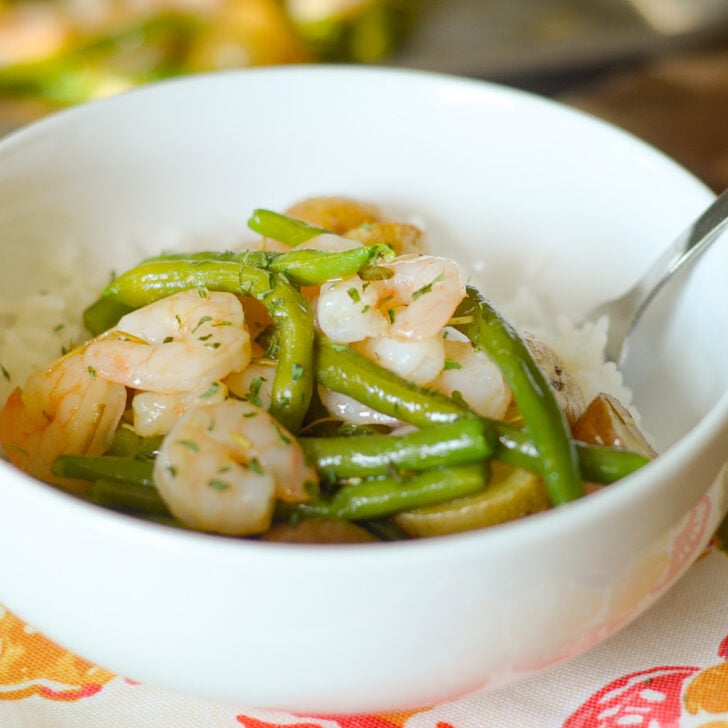 Garlic Rosemary Shrimp Sheet Pan Dinner Photo