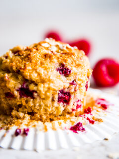 Gluten Free Raspberry Oatmeal Muffins Image