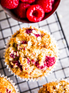 Gluten Free Raspberry Oatmeal Muffins Pic