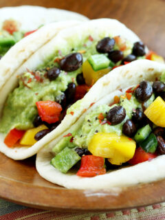 Guacamole Veggie Tacos Image