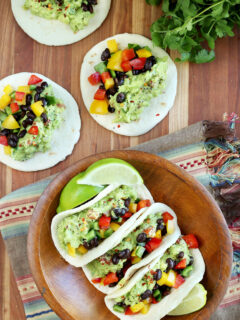 Guacamole Veggie Tacos Picture