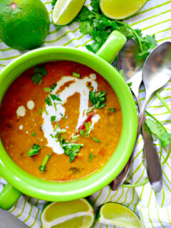Instant Pot Coconut Curry Lentil Tomato Soup Pic