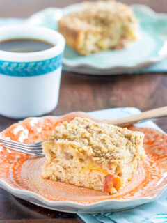 Peach Coffee Cake Picture