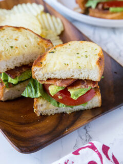 Garlic Bread BLT Pic
