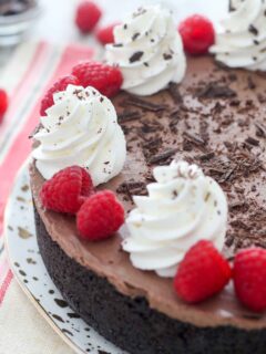 No-Bake Chocolate Raspberry Cheesecake Image