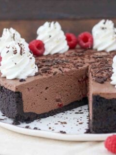 No-Bake Chocolate Raspberry Cheesecake Photo