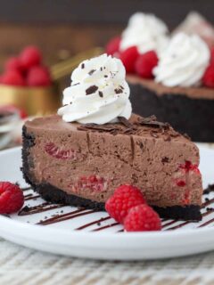 No-Bake Chocolate Raspberry Cheesecake Pic