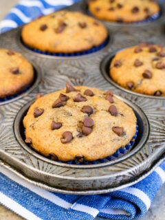 Peanut Butter Chocolate Chip Banana Muffins Picture