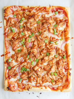 Puff Pastry BBQ Chicken Pizza Pic
