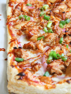 Puff Pastry BBQ Chicken Pizza Picture