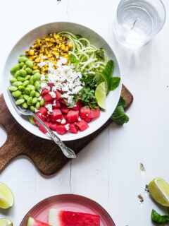 Summer Maple Lime Watermelon Zoodle Bowl Image