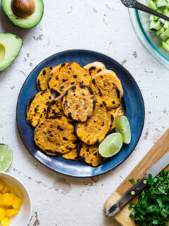 Thai Mango Avocado Salad with Grilled Sweet Potatoes Image