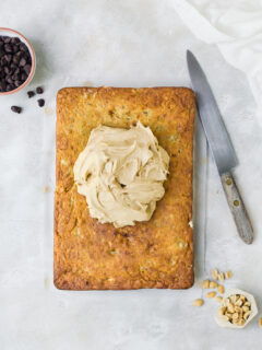 Banana Sheet Cake with Peanut Butter Frosting Picture