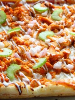 Buffalo Chicken Puff Pastry Pizza Photo