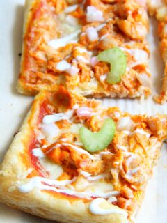 Buffalo Chicken Puff Pastry Pizza Picture