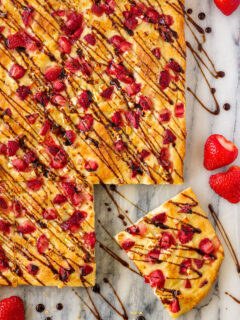 Easy Focaccia with Strawberries and Feta Pic