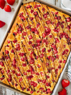 Easy Focaccia with Strawberries and Feta Picture