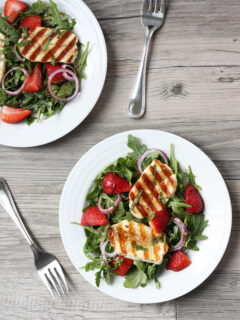 Grilled Halloumi Strawberry Salad Picture