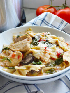 Instant Pot Chicken Florentine Pasta Pic