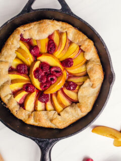 Peach Raspberry Galette Pic