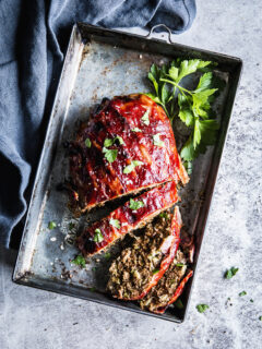Bacon Wrapped Meatloaf Pic