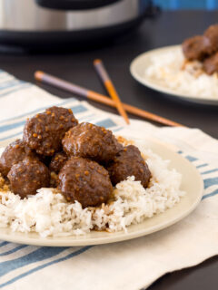 Baked Gluten Free Teriyaki Meatballs Image