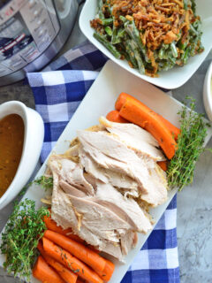 Instant Pot Turkey Breast with Carrots and Homemade Gravy Image