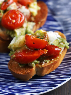 Avocado Ricotta Tomato Pesto Layer Dip Pic