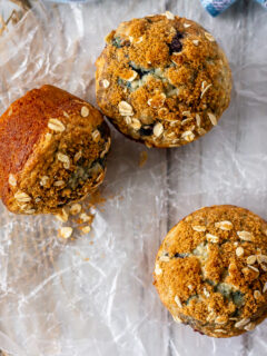 Blueberry Oatmeal Muffins Photo