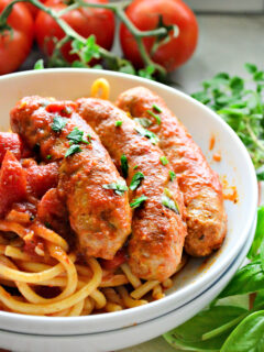 Instant Pot Italian Sausage Bell Pepper Sauce Pic