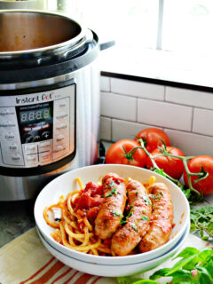 Instant Pot Italian Sausage Bell Pepper Sauce Picture
