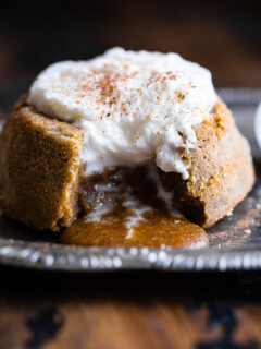 Paleo Pumpkin Lava Cakes Image