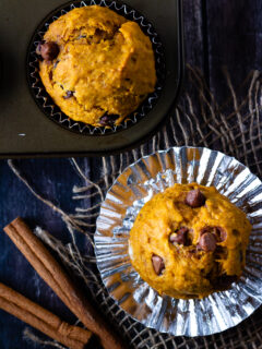 Chocolate Chip Pumpkin Muffins Image