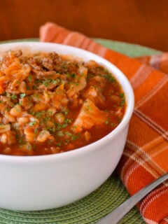 Stuffed Cabbage Soup with Barley Photo