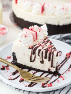 White Chocolate Peppermint Cheesecake Pic