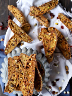 Cranberry Pistachio Avocado Biscotti Image