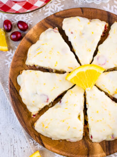 Glazed Cranberry Orange Scones Image