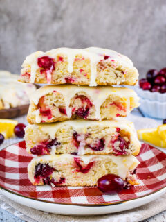 Glazed Cranberry Orange Scones Picture
