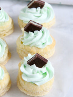 Mint Chocolate Puff Pastry Tartlets Pic